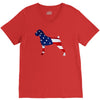 patriotic boxer V-Neck Tee