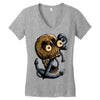 skull anchor Women's V-Neck T-Shirt