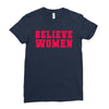 believe women Ladies Fitted T-Shirt