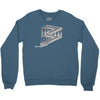 some game involving falling blocks in the style of m.c. escher Crewneck Sweatshirt