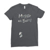 Muggle On Board Airforce Ladies Fitted T-Shirt