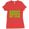 shoot hoops not guns Ladies Fitted T-Shirt