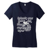 nobody ever got sick from smoking tyres Women's V-Neck T-Shirt