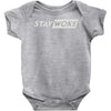 stay woke now Baby Onesie