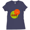 I'M TAKING MY TIME ON MY RIDE Ladies Fitted T-Shirt