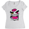 angry zombie Women's Triblend Scoop T-shirt