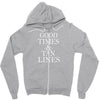 good times and tan lines Zipper Hoodie