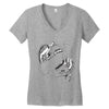 self made zombie Women's V-Neck T-Shirt