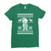 christmas saiyan prince Ladies Fitted T-Shirt