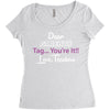 Dear Parents Tag You're It Love Teachers Women's Women's Triblend Scoop T-shirt