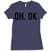 oh ok awesome Ladies Fitted T-Shirt