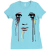 watercolor eyes Ladies Fitted T-Shirt