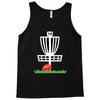 disc golf frisbee leaning on target basket innova Tank Top