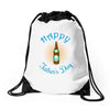 happy father's day Drawstring Bags