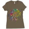 rainbow root Ladies Fitted T-Shirt