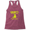 gump's lawn mowing service t shirt Racerback Tank