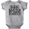 S.O.S. Save Our Students Baby Onesie