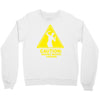 caution shapes being thrown printed Crewneck Sweatshirt
