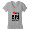 I Love My Big Brother Women's V-Neck T-Shirt