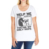 help me stack overflow youre myo nly hope Ladies Curvy T-Shirt