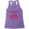 drink wine in ractangle Racerback Tank
