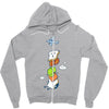 mid air disintegrated Zipper Hoodie