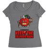 apple keeps the doctors away Women's Triblend Scoop T-shirt