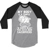 my body is a temple in which a lot of pigs have been sacificed 3/4 Sleeve Shirt