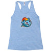 rainbow soccer Racerback Tank