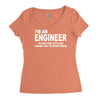 i'm an engineer i'm never wrong Women's Triblend Scoop T-shirt