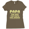 papa the man the myth the legend Ladies Fitted T-Shirt