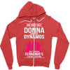 Donna And Dynamos White Letter Zipper Hoodie