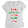 happy christmas ya filthy muggle Women's Triblend Scoop T-shirt