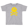 smiley pirate skull and crossbones Toddler T-shirt