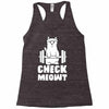 gym cat workout Racerback Tank