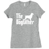 the dogfather english springer spaniel white Ladies Fitted T-Shirt