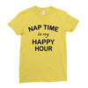 happy hour Ladies Fitted T-Shirt