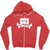 modern day pirate Zipper Hoodie