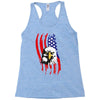 american eagle usa flag head Racerback Tank
