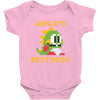 World's Best Boss Mario Baby Bodysuit