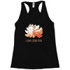 i give zero fox Racerback Tank