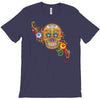 women's sugar skull purple T-Shirt