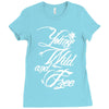 young wild and free new Ladies Fitted T-Shirt