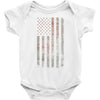 Vintage Usa Flag Baby Onesie