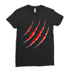 red strong Ladies Fitted T-Shirt