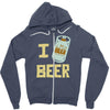 i beer beer Zipper Hoodie