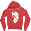 halloween hockey mask Zipper Hoodie