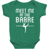 meet me at the barre ballet shoes funny Baby Bodysuit