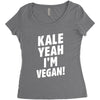 Kale Yeah I'm Vegan! Women's Triblend Scoop T-shirt