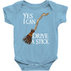 yes i can drive stick Baby Bodysuit
